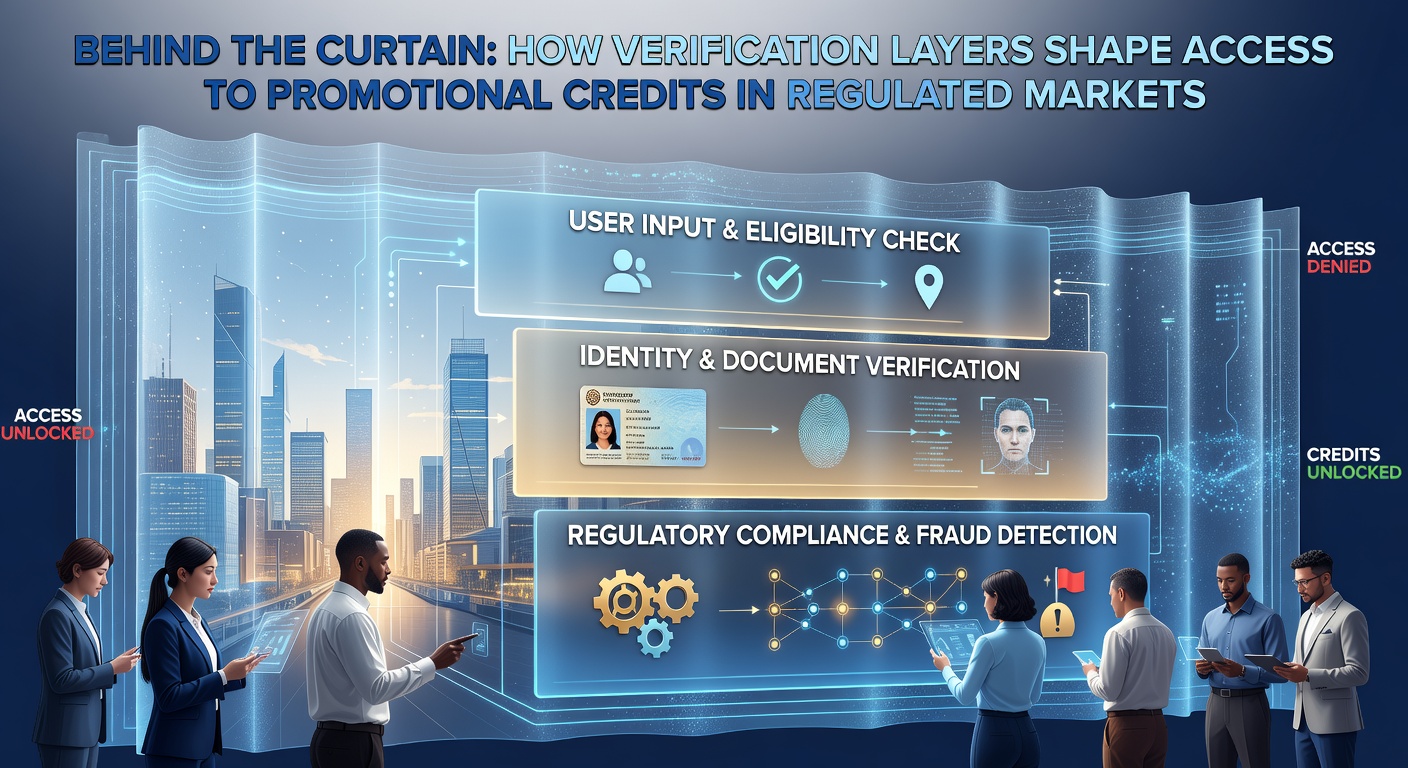 Flowchart illustrating verification stages and promotional credit release timeline in regulated gaming platforms